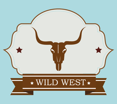 Wild west culture graphic design, vector illustration eps10のイラスト素材
