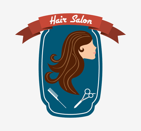 hair salon  design, vector illustration eps10 graphicのイラスト素材