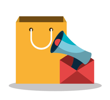 Digital marketing and ecommerce graphic design, vector illustrationのイラスト素材