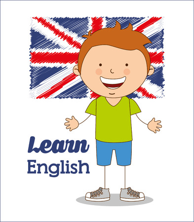 learn english design, vector illustration eps10 graphicのイラスト素材