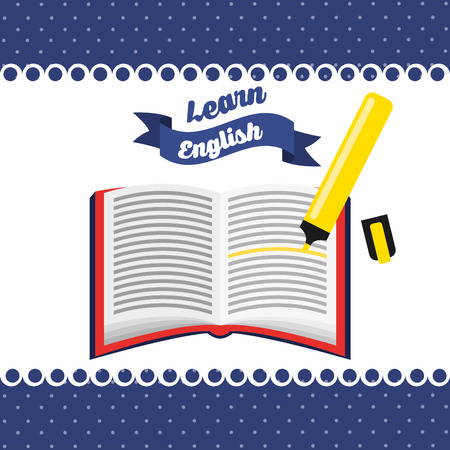 learn english design, vector illustration eps10 graphicのイラスト素材