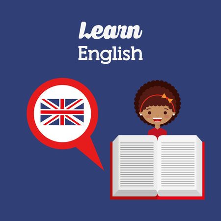 learn english design, vector illustration eps10 graphicのイラスト素材