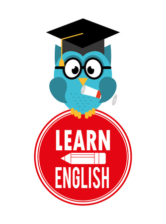 learn english design, vector illustration eps10 graphicのイラスト素材