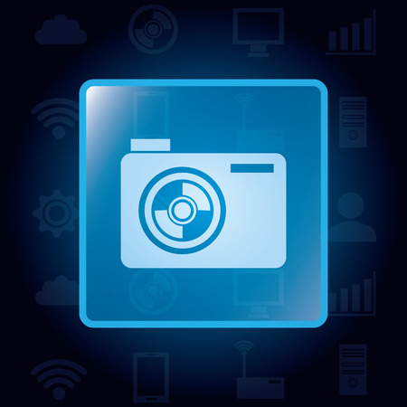 Technology and electronic devices graphic design, vector illustrationのイラスト素材