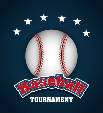 Baseball sport game graphic design, vector illustration eps10のイラスト素材