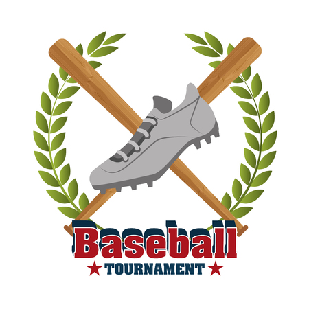 Baseball sport game graphic design, vector illustration eps10のイラスト素材