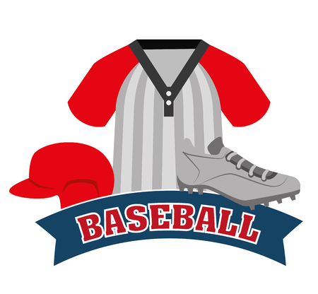 Baseball sport game graphic design, vector illustration eps10のイラスト素材