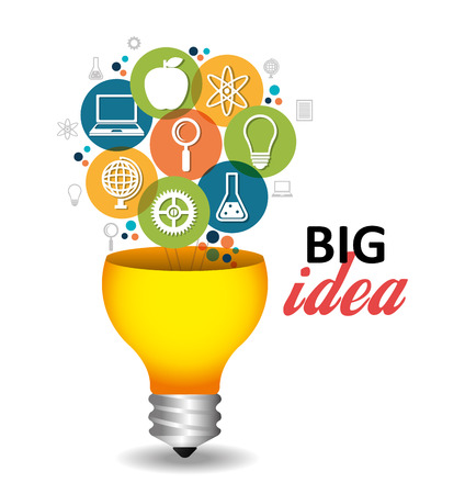 Business big idea graphic design, vector illustrationのイラスト素材