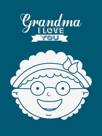 grandparents concept design, vector illustration のイラスト素材