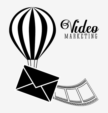 video marketing design, vector illustrationのイラスト素材