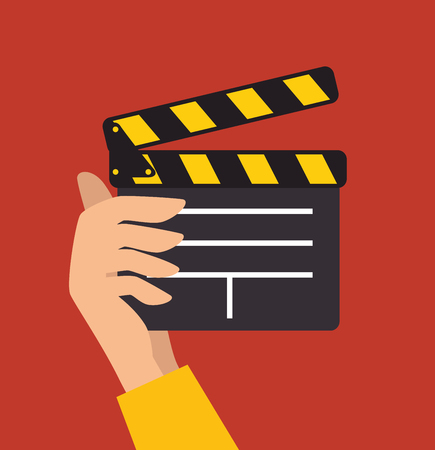 Videos and entertainment graphic design, vector illustrationのイラスト素材
