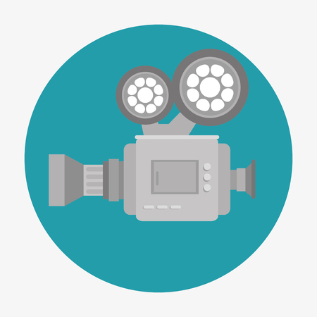 Videos and entertainment graphic design, vector illustrationのイラスト素材