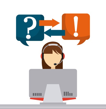 call center design, vector illustration eps10 graphicのイラスト素材