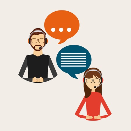 call center design, vector illustration eps10 graphicのイラスト素材