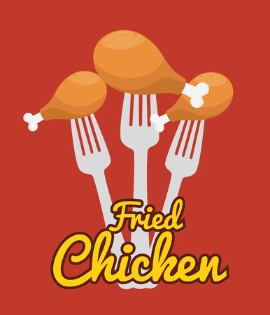 Fast and delicious food graphic design, vector illustrationのイラスト素材