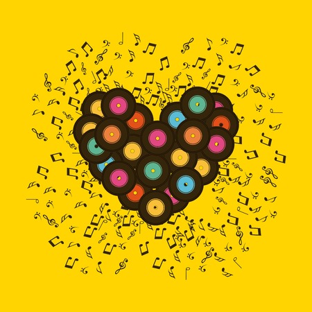 music lifestyle design, vector illustration eps10 graphicのイラスト素材