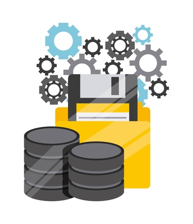 data center design, vector illustration eps10 graphicのイラスト素材