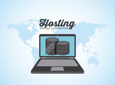 data center design, vector illustration eps10 graphicのイラスト素材