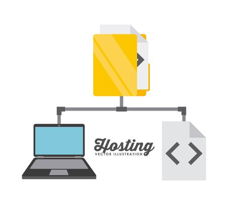 data center design, vector illustration eps10 graphicのイラスト素材