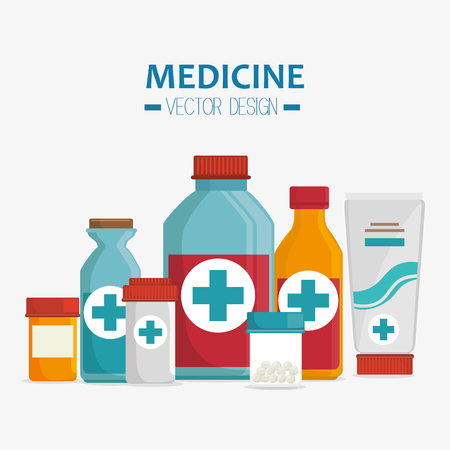 Medical healthcare graphic design, vector illustration iconsのイラスト素材