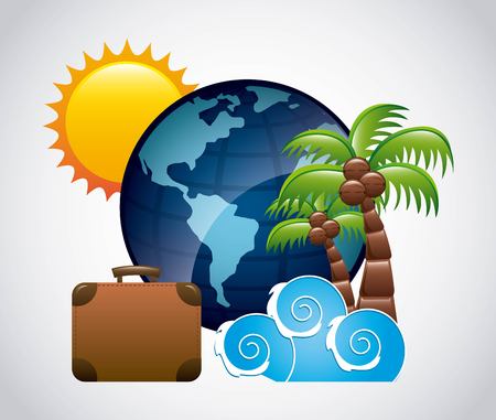 travel vacations design, vector illustration eps10 graphicのイラスト素材