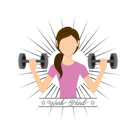 work hard design, vector illustration eps10 graphicのイラスト素材