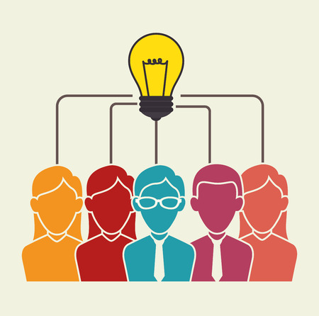 Business teamwork graphic design, vector illustration eps10のイラスト素材