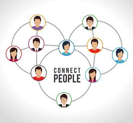 Social network and media graphic design, vector illustration eps10のイラスト素材