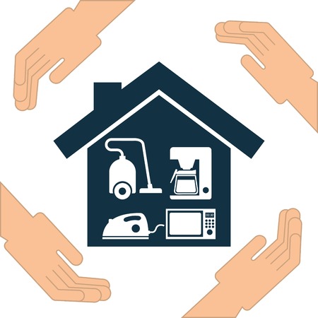 house hold design, vector illustration eps10 graphicのイラスト素材