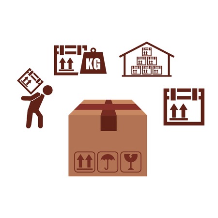 logistics supplies design, vector illustration eps10 graphicのイラスト素材