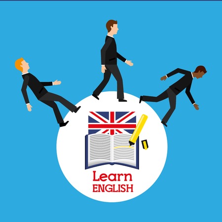 learn english design, vector illustration eps10 graphicのイラスト素材