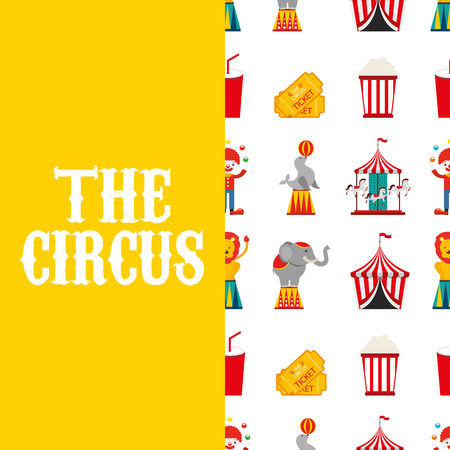 circus entertainment design, vector illustration eps10 graphicのイラスト素材