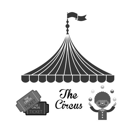 circus entertainment design, vector illustration eps10 graphicのイラスト素材