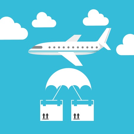 logistics service design, vector illustration eps10 graphicのイラスト素材