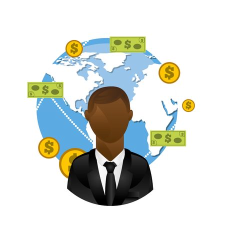 global ecomomy design, vector illustration eps10 graphicのイラスト素材