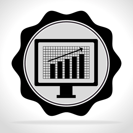 Stock market and economy graphic design, vector illustrationのイラスト素材
