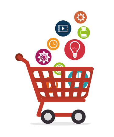 Ecommerce and shopping graphic design, vector illustration eps10のイラスト素材