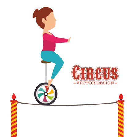 Circus carnival entertainment graphic design, vector illustrationのイラスト素材