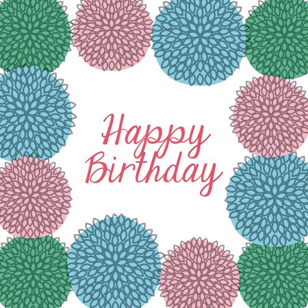 happy birthday design, vector illustration eps10 graphicのイラスト素材