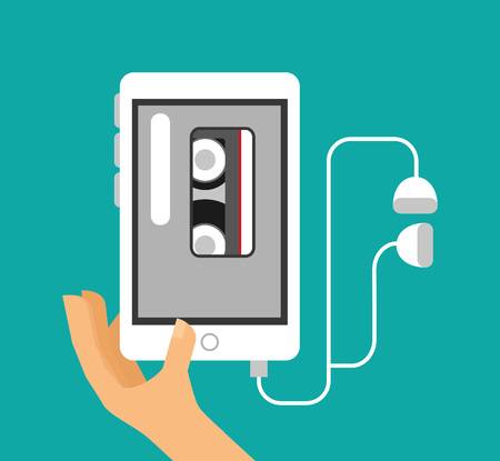 music lifestyle design, vector illustration eps10 graphicのイラスト素材