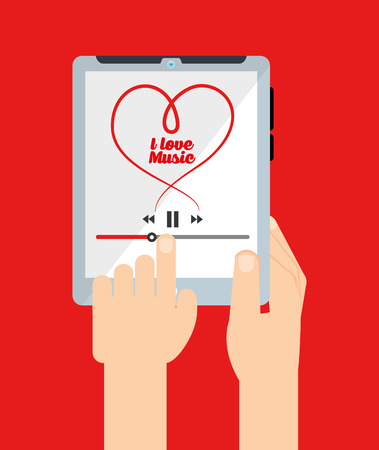 music lifestyle design, vector illustration eps10 graphicのイラスト素材