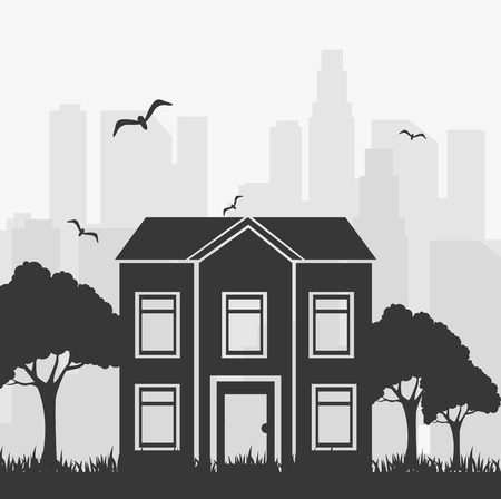 Urban buildings graphic design, vector illustration eps10のイラスト素材