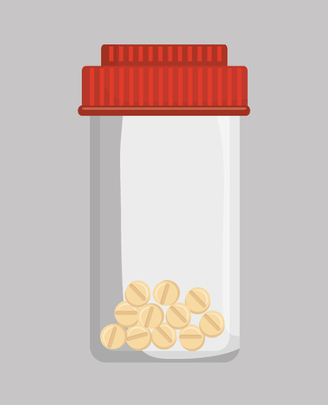 Medical medicine pills graphic design, vector illustration eps10のイラスト素材