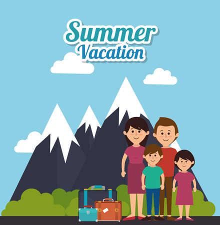 Summer, vacations and travel graphic design, vector illustration eps10のイラスト素材