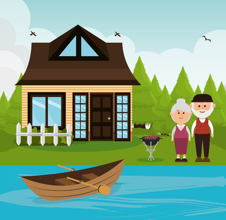 Summer, vacations and travel graphic design, vector illustration eps10のイラスト素材