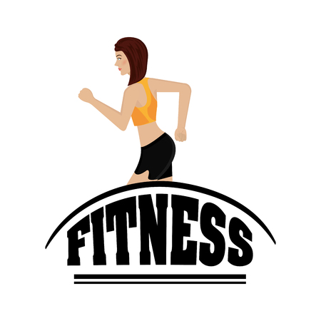 Gym and fitness lifestyle graphic design, vector illustration eps10のイラスト素材