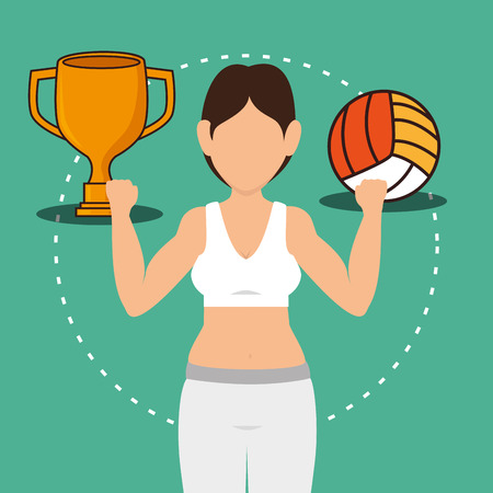 Gym and fitness lifestyle graphic design, vector illustration のイラスト素材