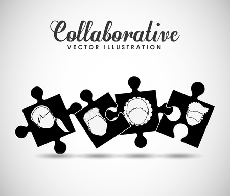 collaborative concept design, vector illustration eps10 graphicのイラスト素材