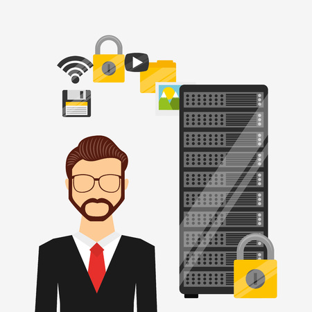 web hosting design, vector illustration eps10 graphicのイラスト素材
