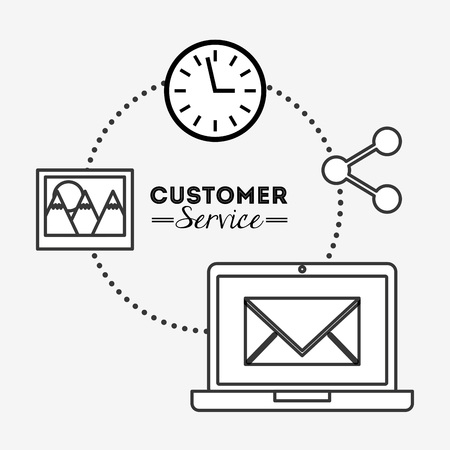customer service design, vector illustration eps10 graphicのイラスト素材